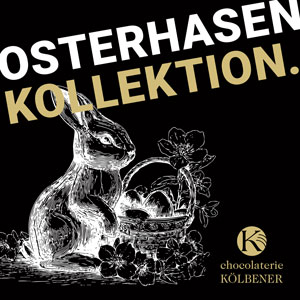 Osterhasen aus feinster Schweizer Schokolade – Chocolaterie Kölbener